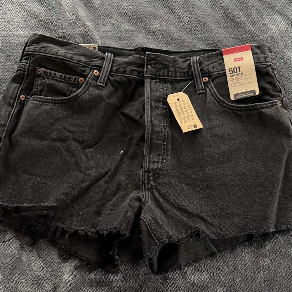 Levi's Women's Black Jean Shorts